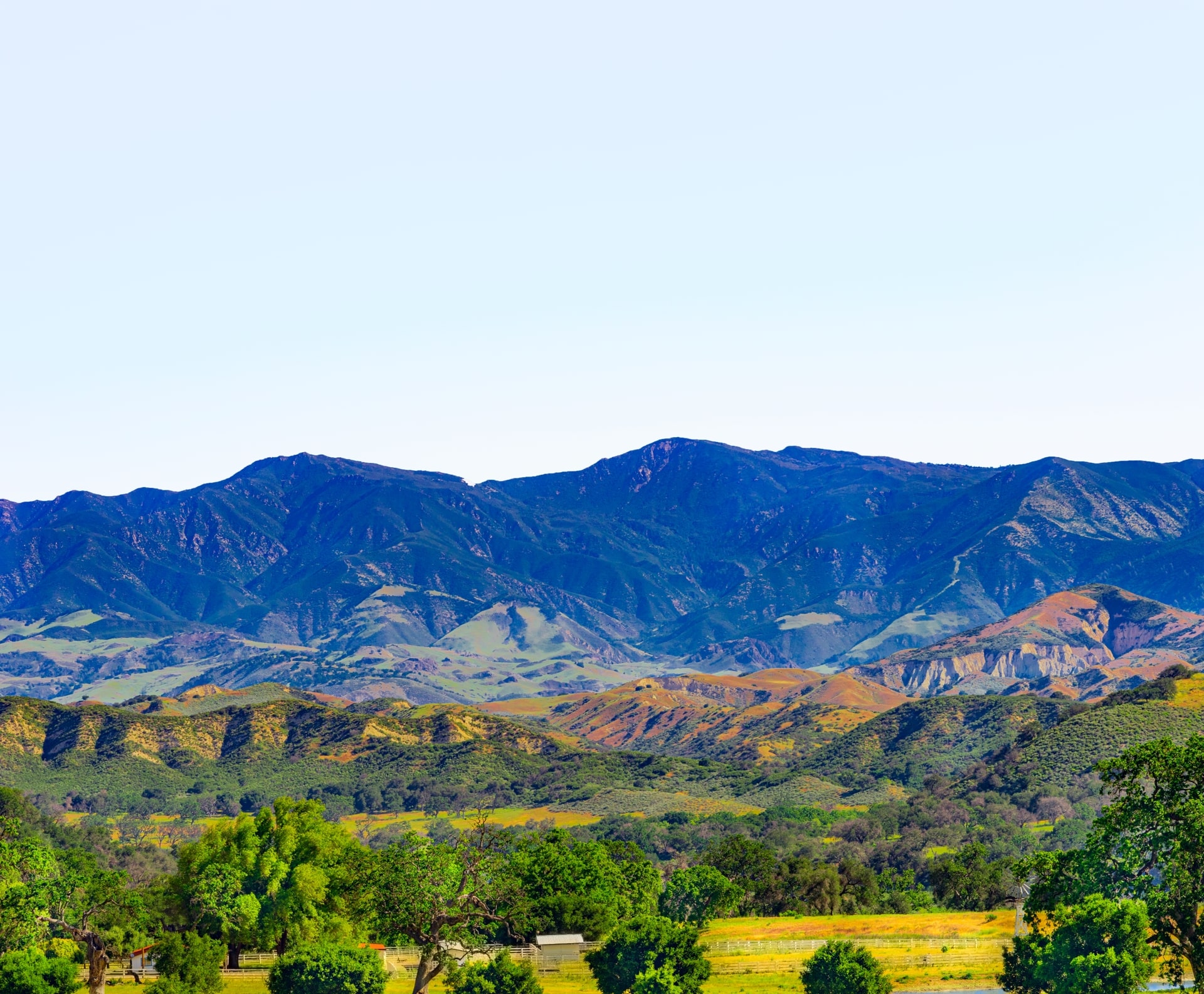 Southern California blue hills