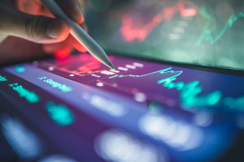 stylus closeup on tablet